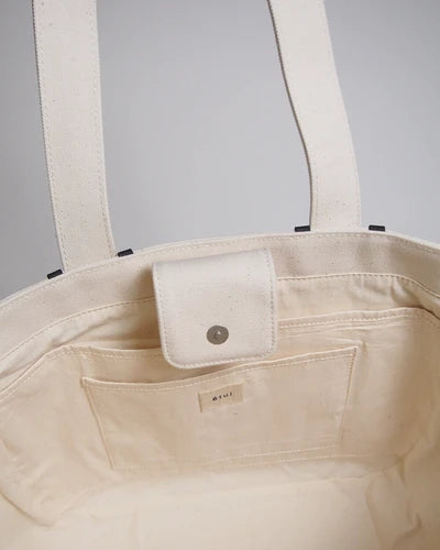 Recycled Canvas ライントート (L) - BROWN