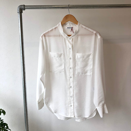 リトルシアーカラーシャツ - WHITE