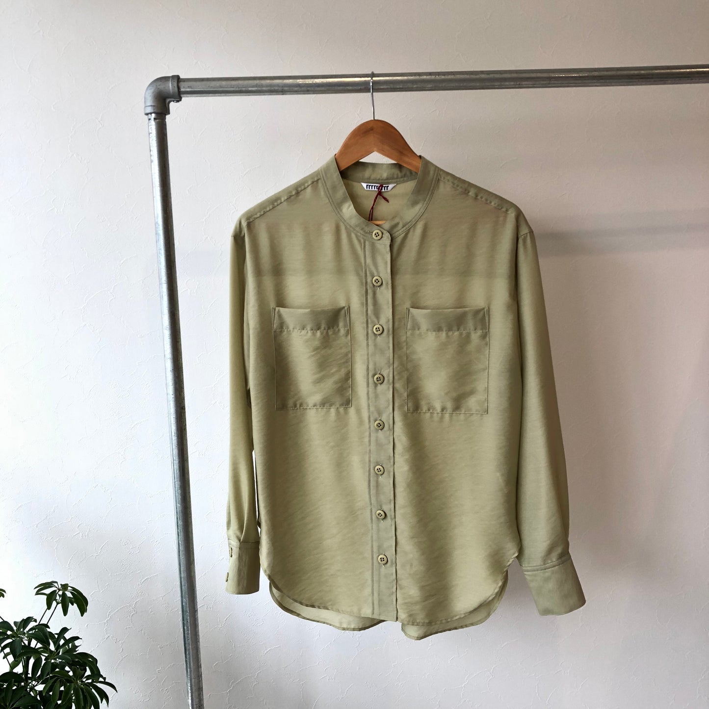 リトルシアーカラーシャツ - GREEN